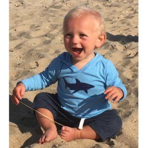 Infant Hoodie with Shark by Tidal Effects